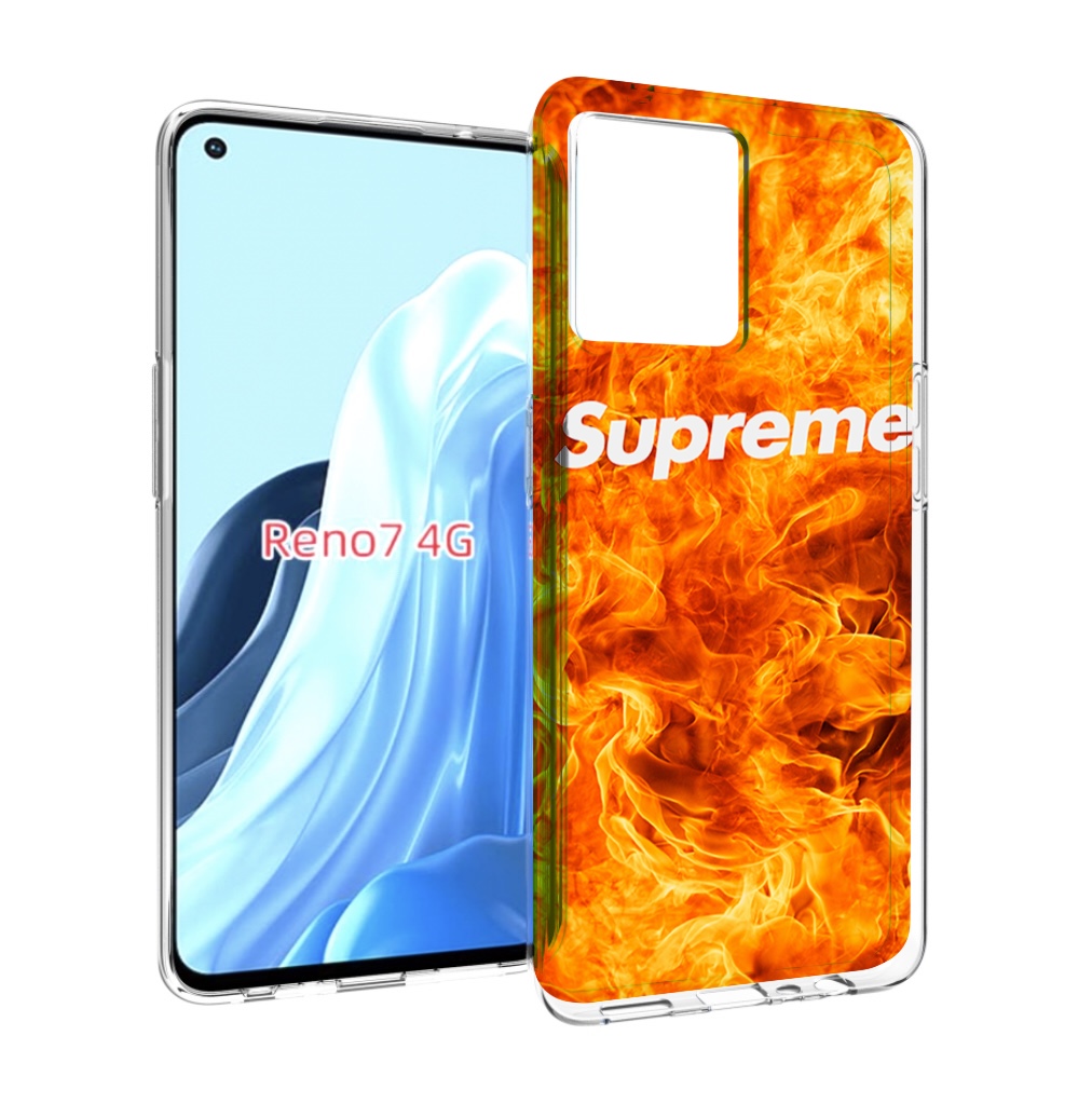 

Чехол MyPads пламя-пламенное суприм для OPPO RENO 7 4G, Прозрачный, Tocco