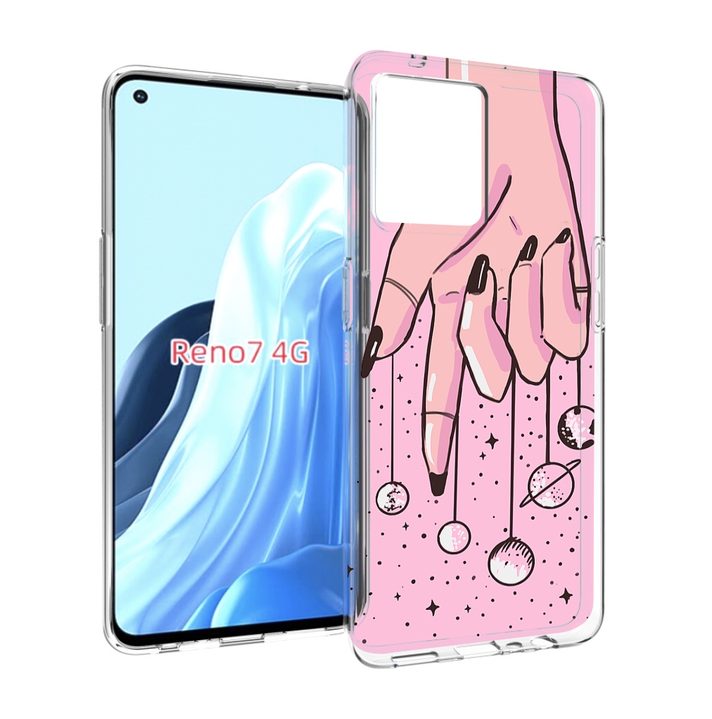 

Чехол MyPads планеты-на-пальцах для OPPO RENO 7 4G, Прозрачный, Tocco