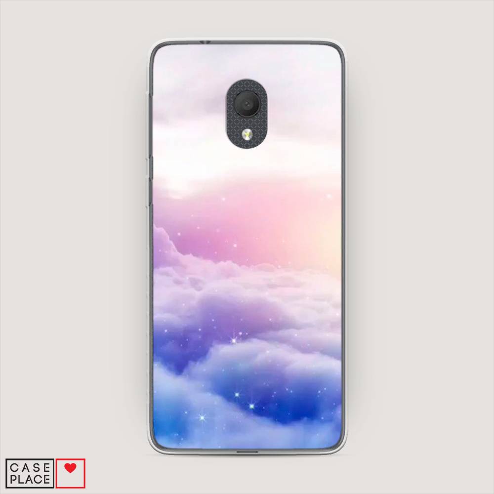 

Чехол на Alcatel 1C 5003D (2019) Небеса, Голубой;белый;розовый, 170650-2