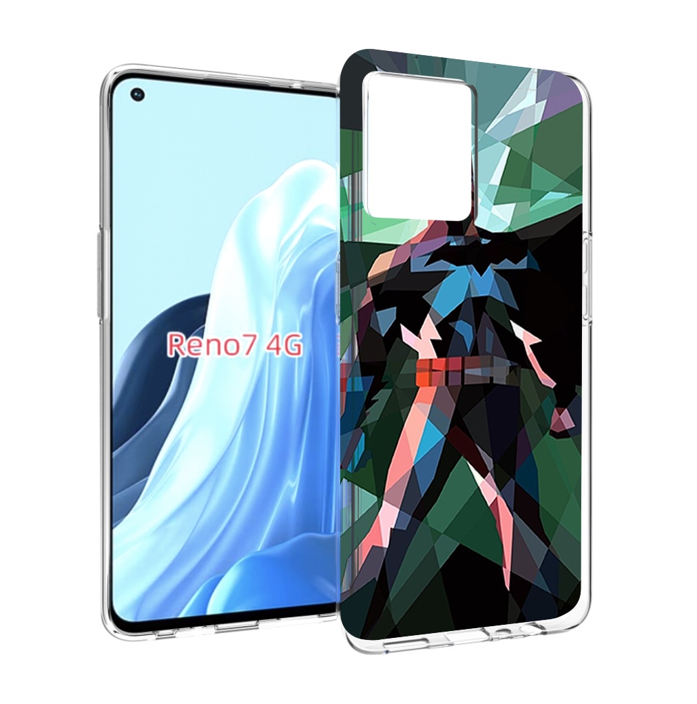 

Чехол MyPads полигональный-бэтмен-арт для OPPO RENO 7 4G, Прозрачный, Tocco