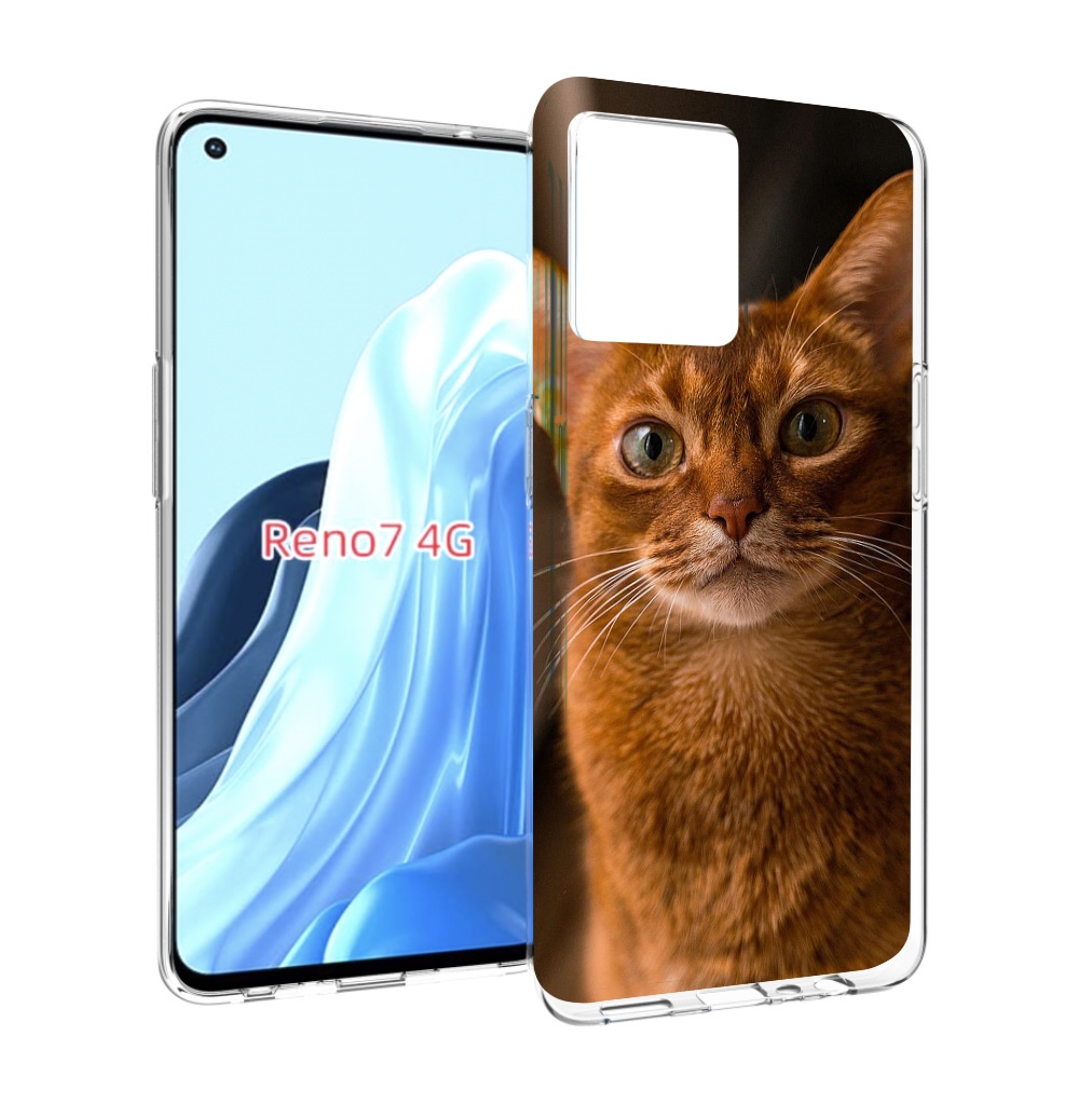 

Чехол MyPads порода кошки абисинская для OPPO RENO 7 4G, Прозрачный, Tocco