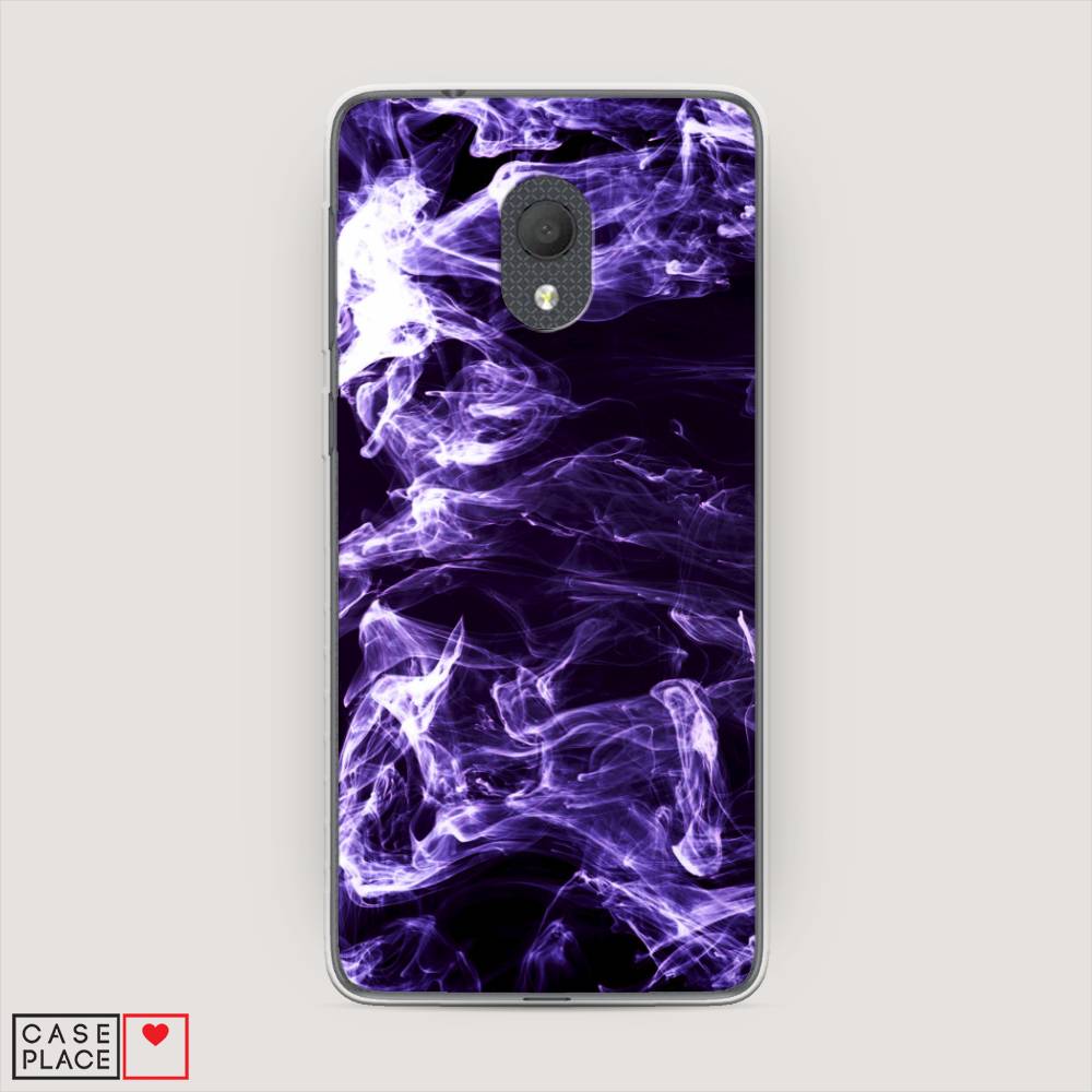 

Чехол на Alcatel 1C 5003D (2019) Фиолетовый дым, Фиолетовый;белый;черный, 170650-3