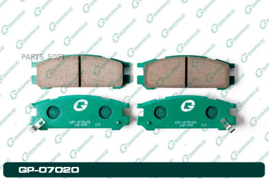 

Тормозные колодки GBRAKE GP07020