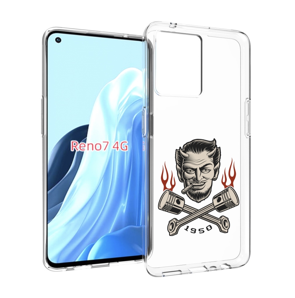 

Чехол MyPads поршни-горят для OPPO RENO 7 4G, Прозрачный, Tocco