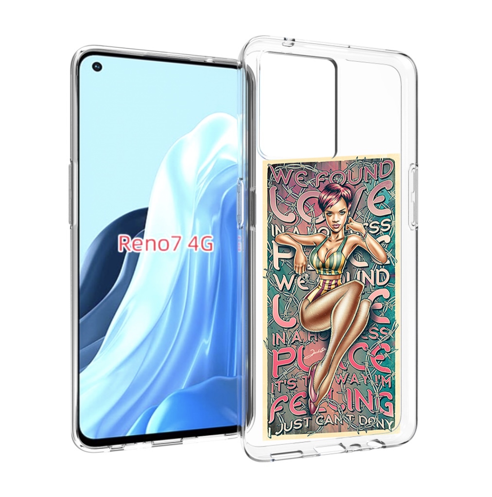 

Чехол MyPads постер-рианна для OPPO RENO 7 4G, Прозрачный, Tocco
