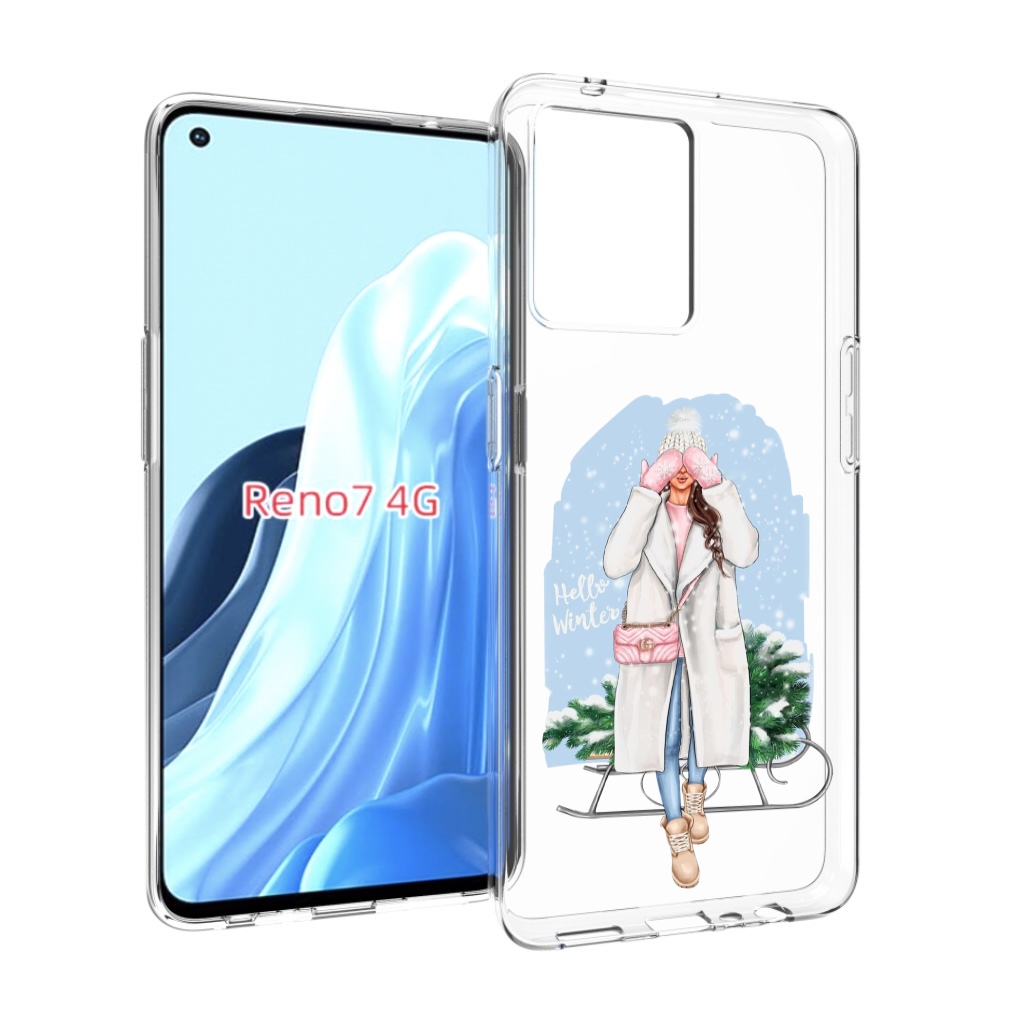 

Чехол MyPads привет-зима женский для OPPO RENO 7 4G, Прозрачный, Tocco