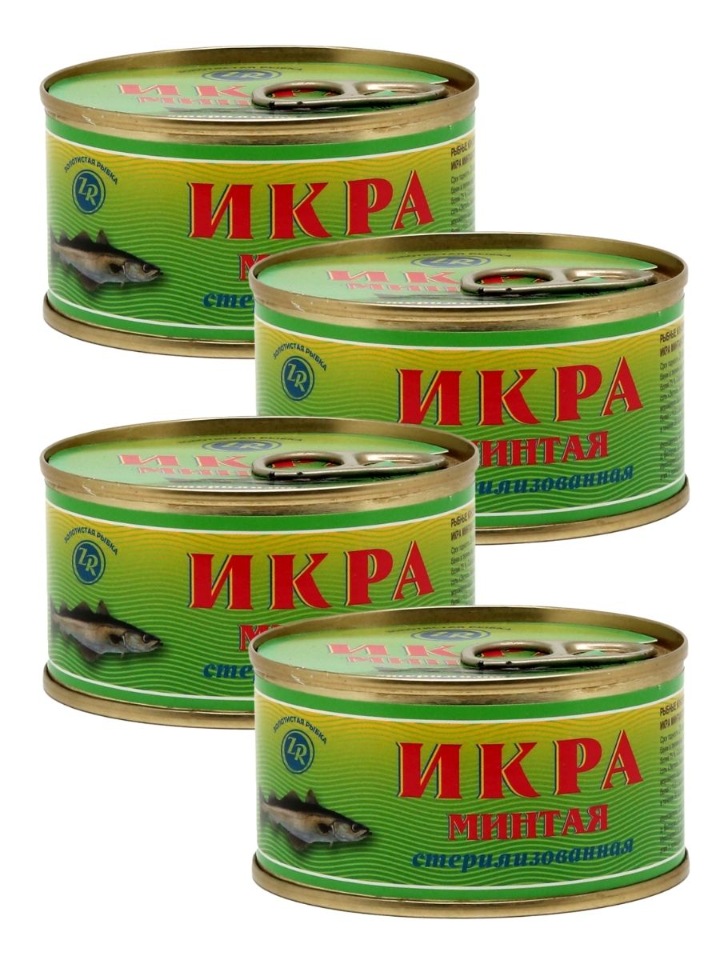 

Икра минтая 120гр 4шт