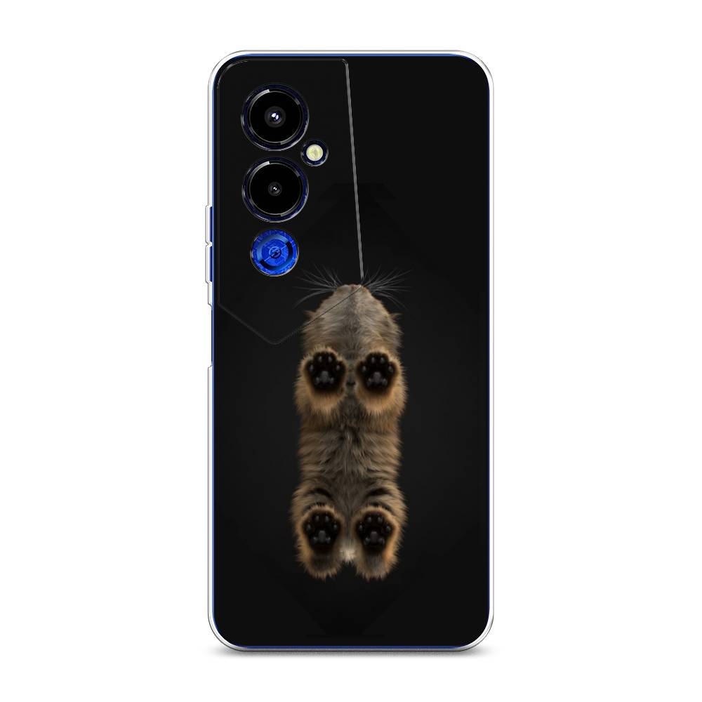 

Чехол Awog на Tecno Pova 4 pro / Техно Пова 4 Про "Кошачьи лапки", Черный