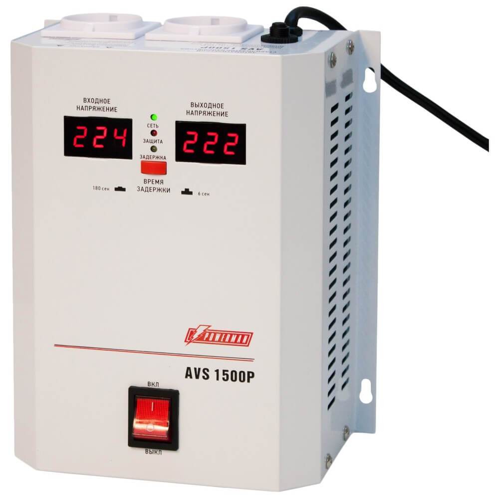 

Стабилизатор напряжения Powerman AVS 1500P, Белый