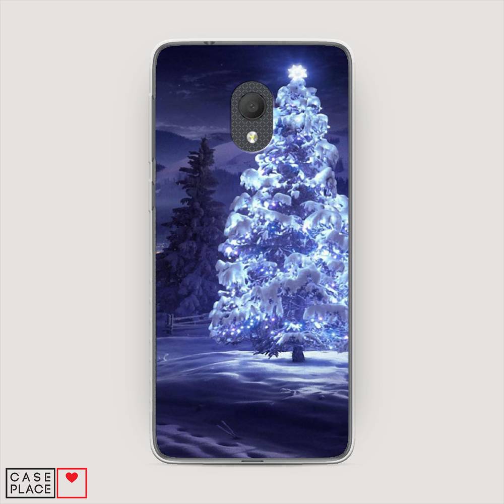 

Чехол на Alcatel 1C 5003D (2019) Зима 4, Синий;черный;белый, 170650-2