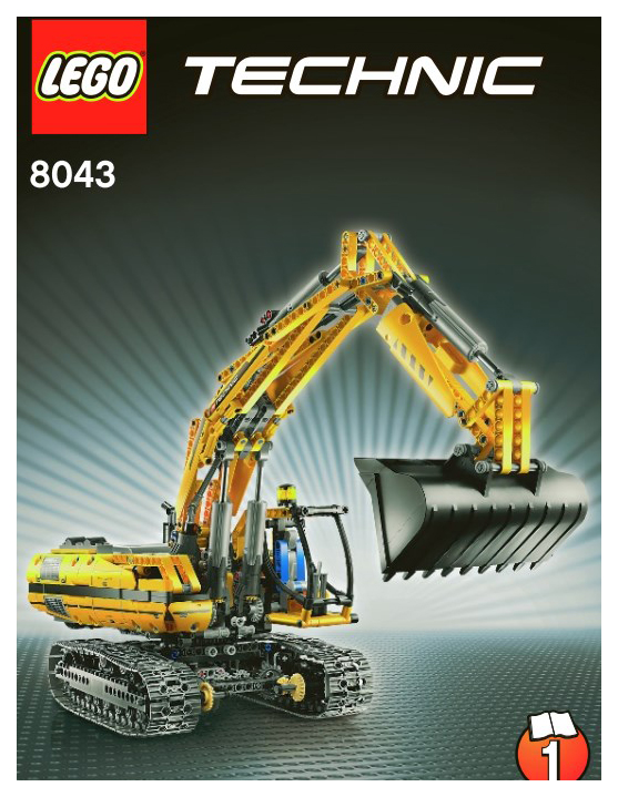 Конструктор LEGO Technic 8043 Экскаватор с мотором конструктор lego technic экскаватор volvo ew 160e 42053