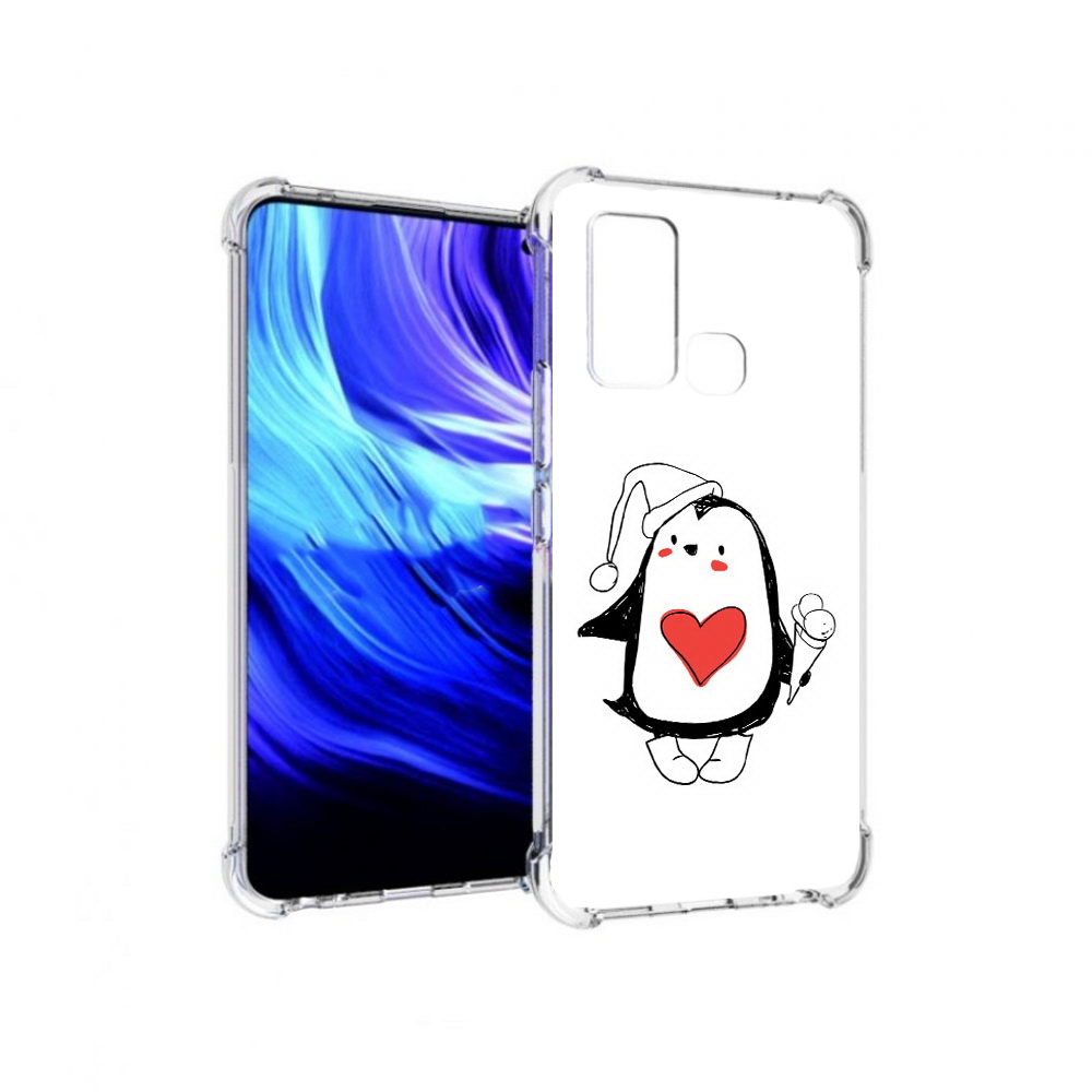 

Чехол MyPads Tocco для Vivo Z6 Пингвин с мороженым (PT226976.399.135), Прозрачный, Tocco