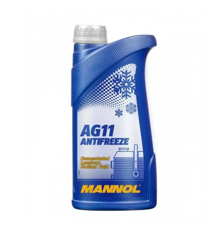 4111-1 Mannol Antifreeze Longterm Ag11 1 Л. Концентрат Антифриз Синий