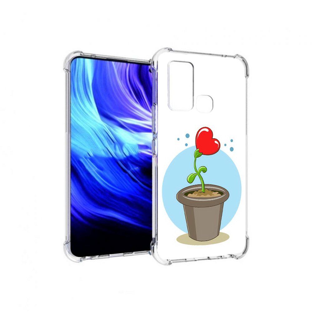 

Чехол MyPads Tocco для Vivo Z6 Растение любви 14 февраля (PT226976.399.145), Прозрачный, Tocco