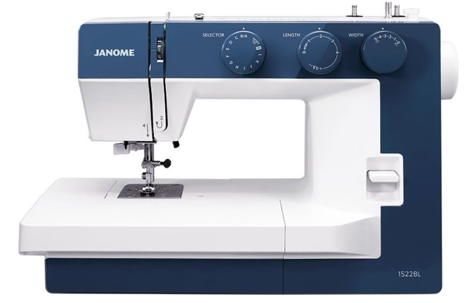 

Швейная машина Janome 1522 BL белый, серый, 1522 BL
