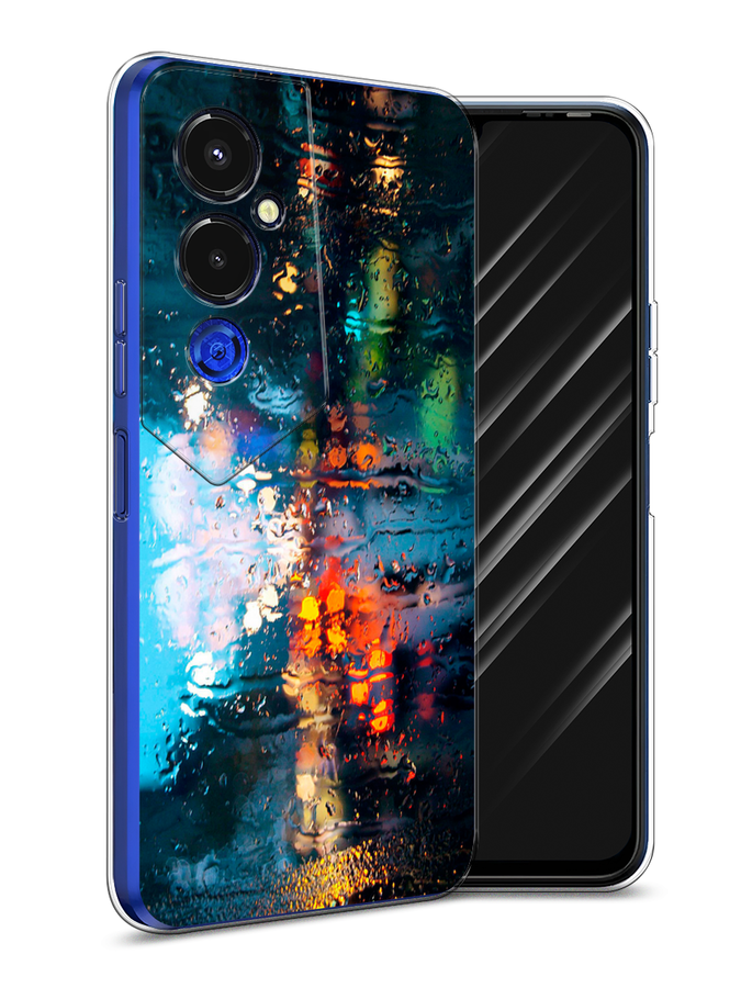 

Чехол Awog на Tecno Pova 4 pro / Техно Пова 4 Про "Абстракция 28", Голубой