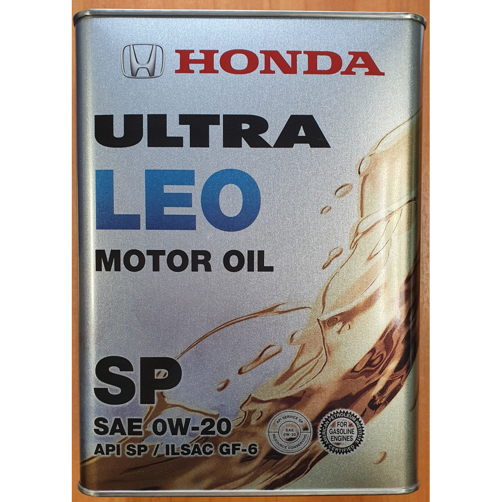 фото Моторное масло honda ultra leo 0w20 sp, 4л