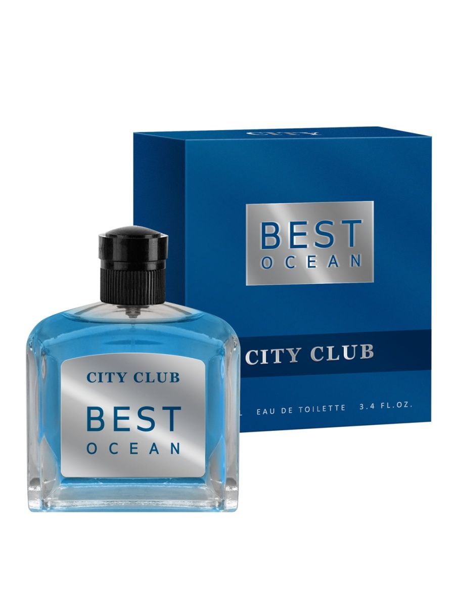 Туалетная вода мужская City Parfum City club Best ocean 100 мл оки чпоки вибратор кролик best lover