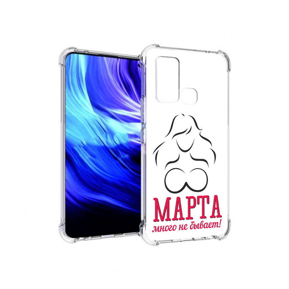 

Чехол MyPads Tocco для Vivo Z6 8 марта много не бывает (PT226976.399.17), Прозрачный, Tocco