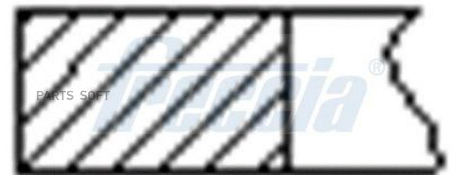 

Кольца Поршневые Psa 2008 208 308 (2) C1 C3 (A51) Ds3 1.2 (Eb2) 75.00мм Std На Один Цилинд