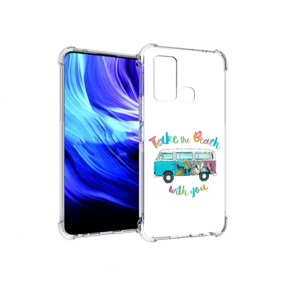 

Чехол MyPads Tocco для Vivo Z6 Хиппи автобус (PT226976.399.190), Прозрачный, Tocco