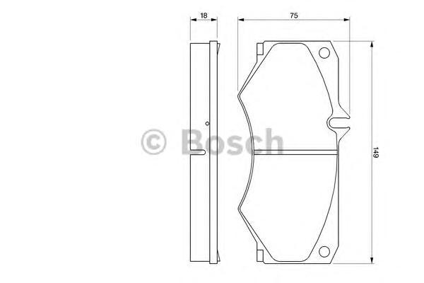 

Комплект тормозных колодок BOSCH 0986467841