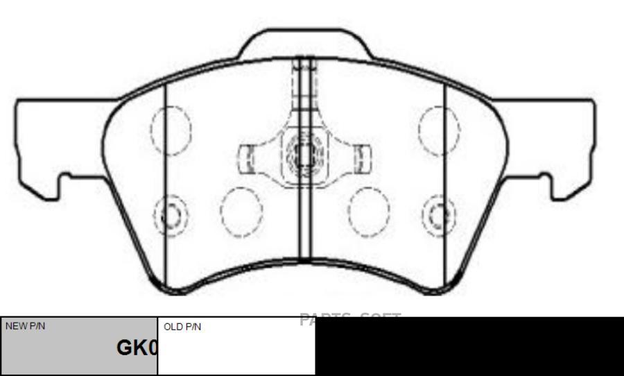 

Тормозные колодки Ctr дисковые ckcr5