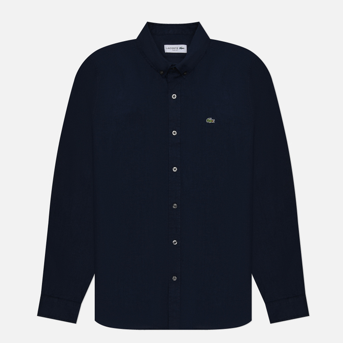 

Мужская рубашка Lacoste Linen Slim Fit синий, Размер 43, Linen Slim Fit