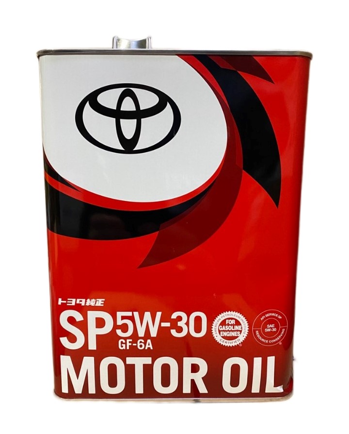 фото Toyota масло моторное "toyota" 5w30 sp/gf-6a (4 л) (гидрокрекинг)