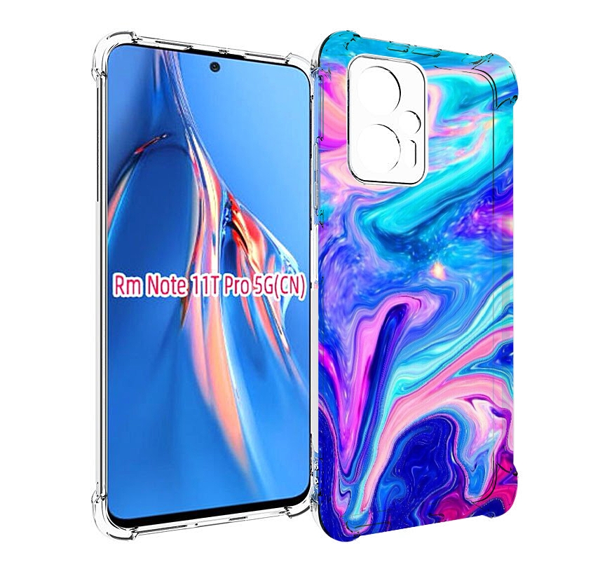 

Чехол MyPads акварельные-краски для Xiaomi Redmi Note 11T Pro / 11T Pro Plus / Poco X4 ..., Прозрачный, Tocco