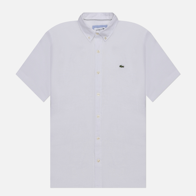 

Мужская рубашка Lacoste Linen SS Regular Fit белый, Размер 41, Linen SS Regular Fit