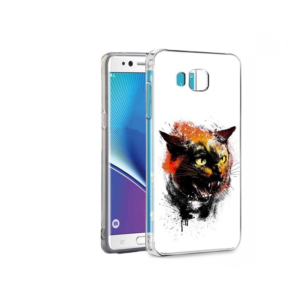 

Чехол MyPads Tocco для Samsung Galaxy Note 7 сиамский кот (PT40045.522.598), Прозрачный, Tocco