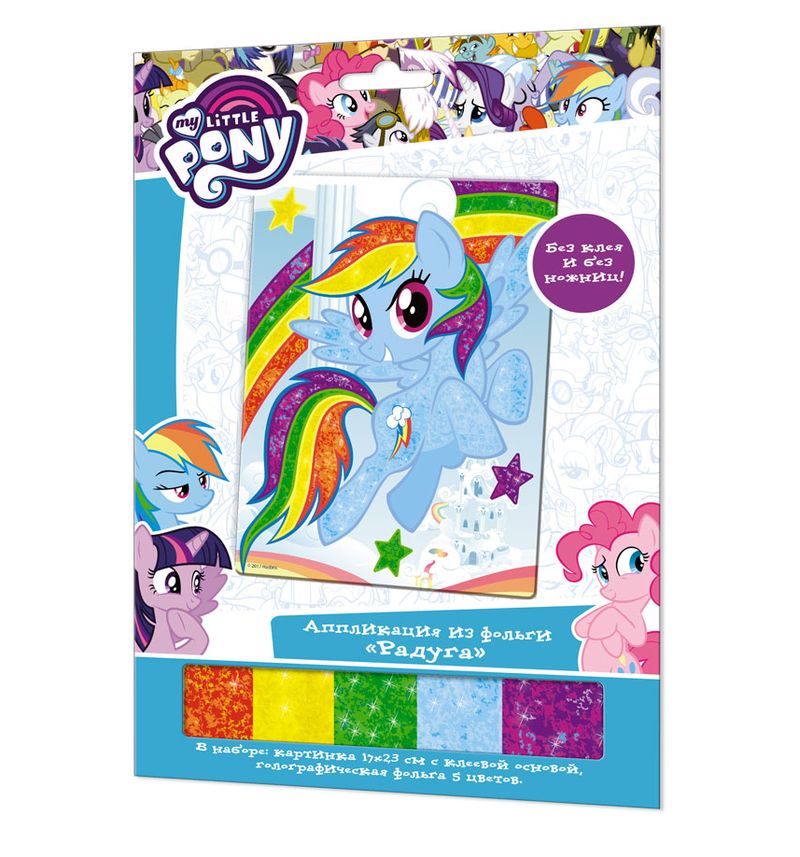 

Аппликация из фольги My little pony™, Радуга, 25*17,5 см 03187 ORIGAMI