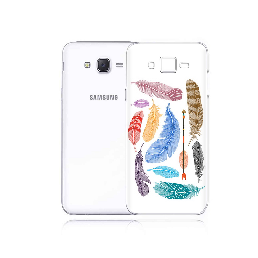 

Чехол MyPads Tocco для Samsung Galaxy J5 разноцветные перья (PT29188.586.572), Прозрачный, Tocco