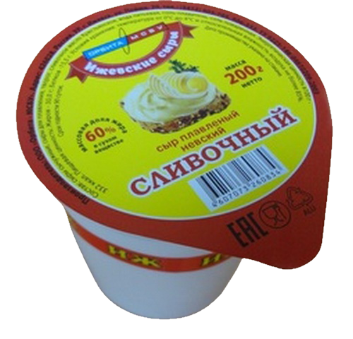 

Плавленый сыр Орбита-МСБУ Ижевские сыры Сливочный Невский 60% бзмж 200 г