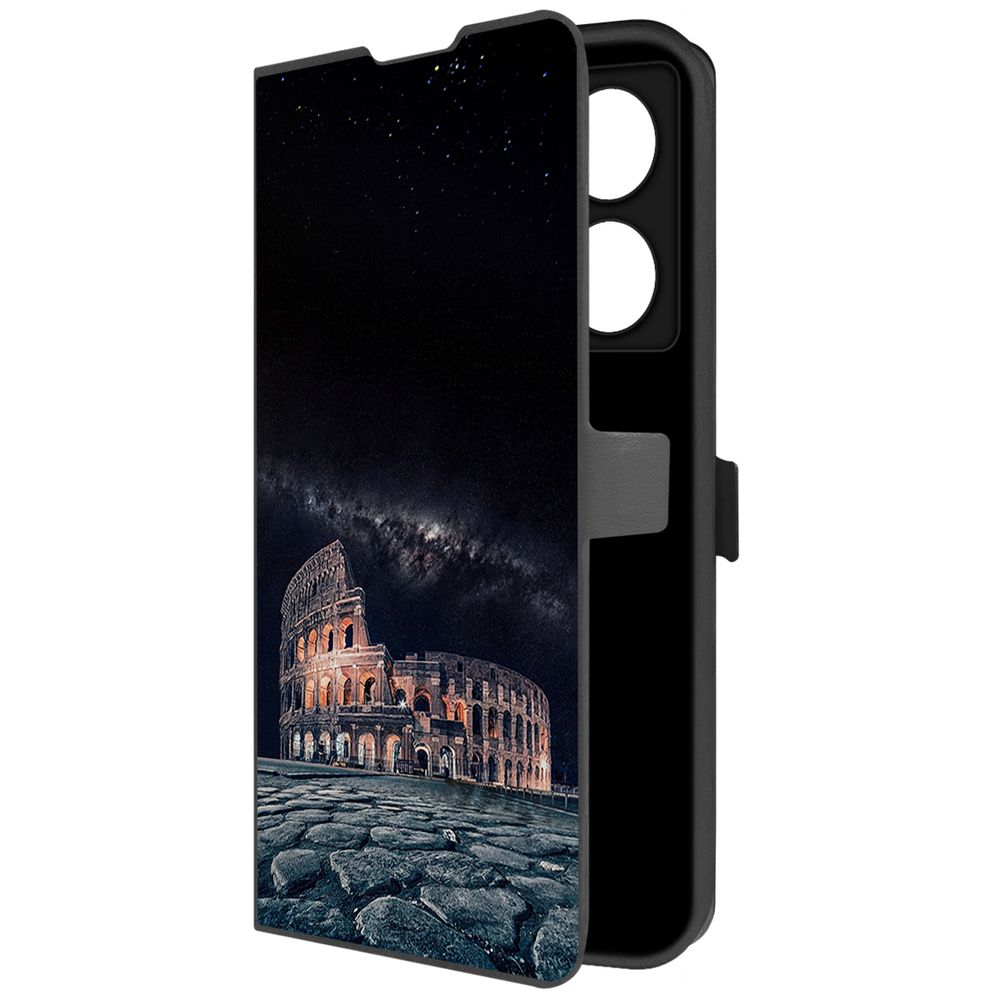 

Чехол-книжка Krutoff Eco Book для INFINIX Note 40 Pro Италия, Колизей (черный)