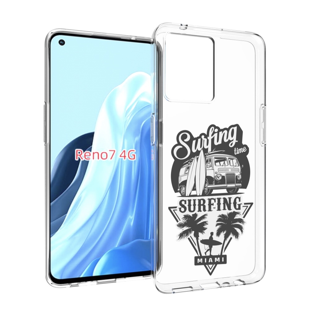 

Чехол MyPads путешествие-на-фургочике для OPPO RENO 7 4G, Прозрачный, Tocco