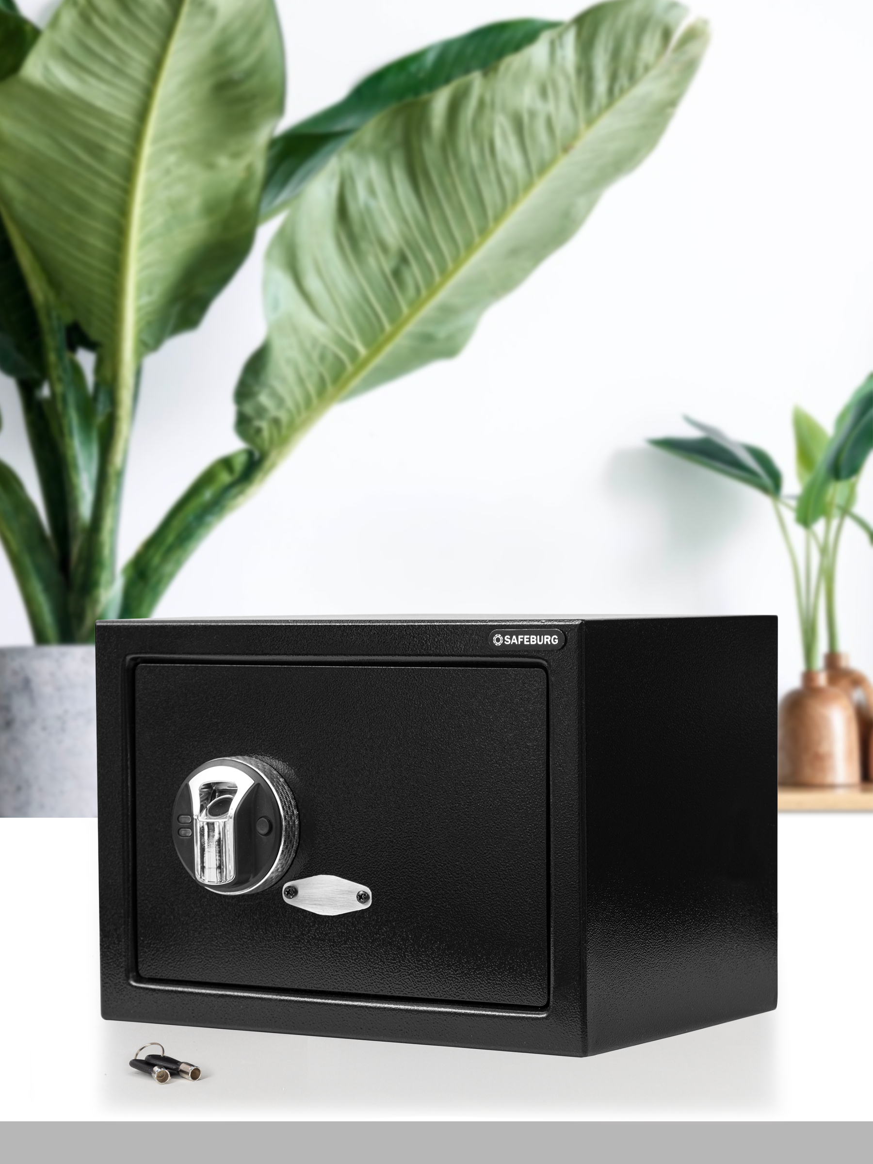 

Сейф SAFEBURG SB-250F BLACK мебельный для денег и документов с биометрическим замком, Черный, SB-250F BLACK