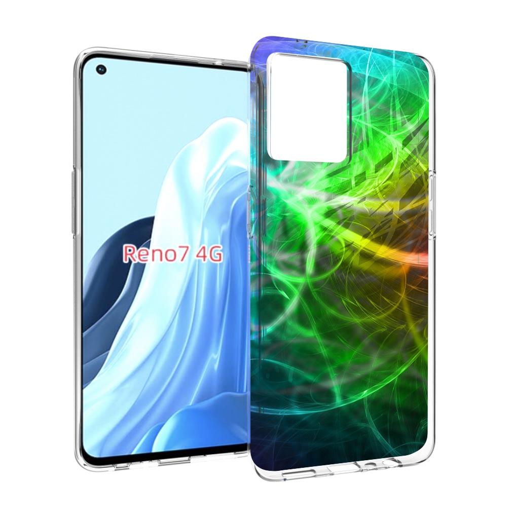 

Чехол MyPads разноцветная-абстракция-линиями для OPPO RENO 7 4G, Прозрачный, Tocco