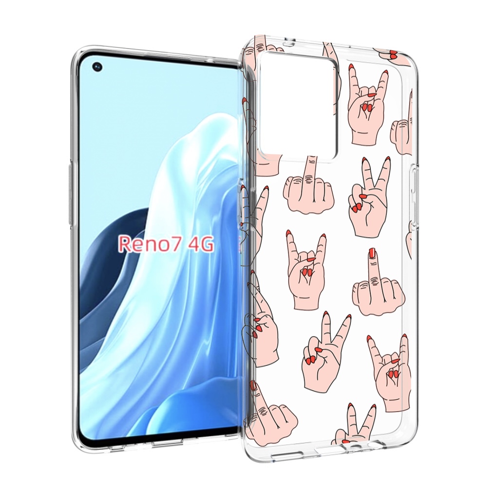 

Чехол MyPads разные-ручки для OPPO RENO 7 4G, Прозрачный, Tocco