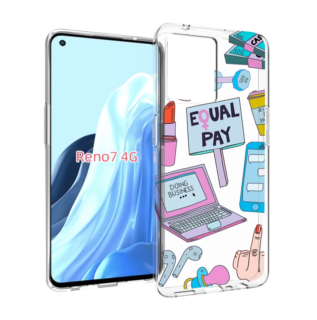 

Чехол MyPads разные-штучки для OPPO RENO 7 4G, Прозрачный, Tocco