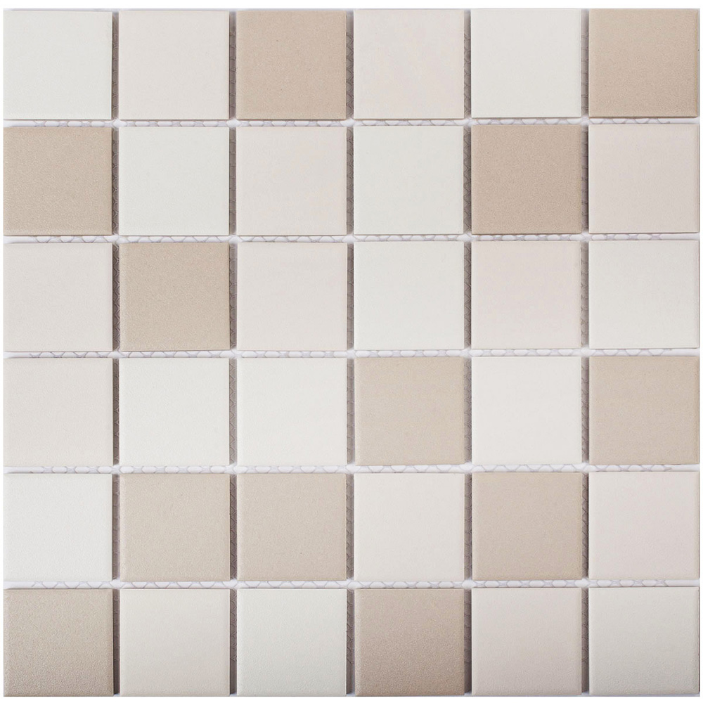 

Мозаика Starmosaic LB Mix Antid бежевая керамическая 306х306х6 мм, Бежевый