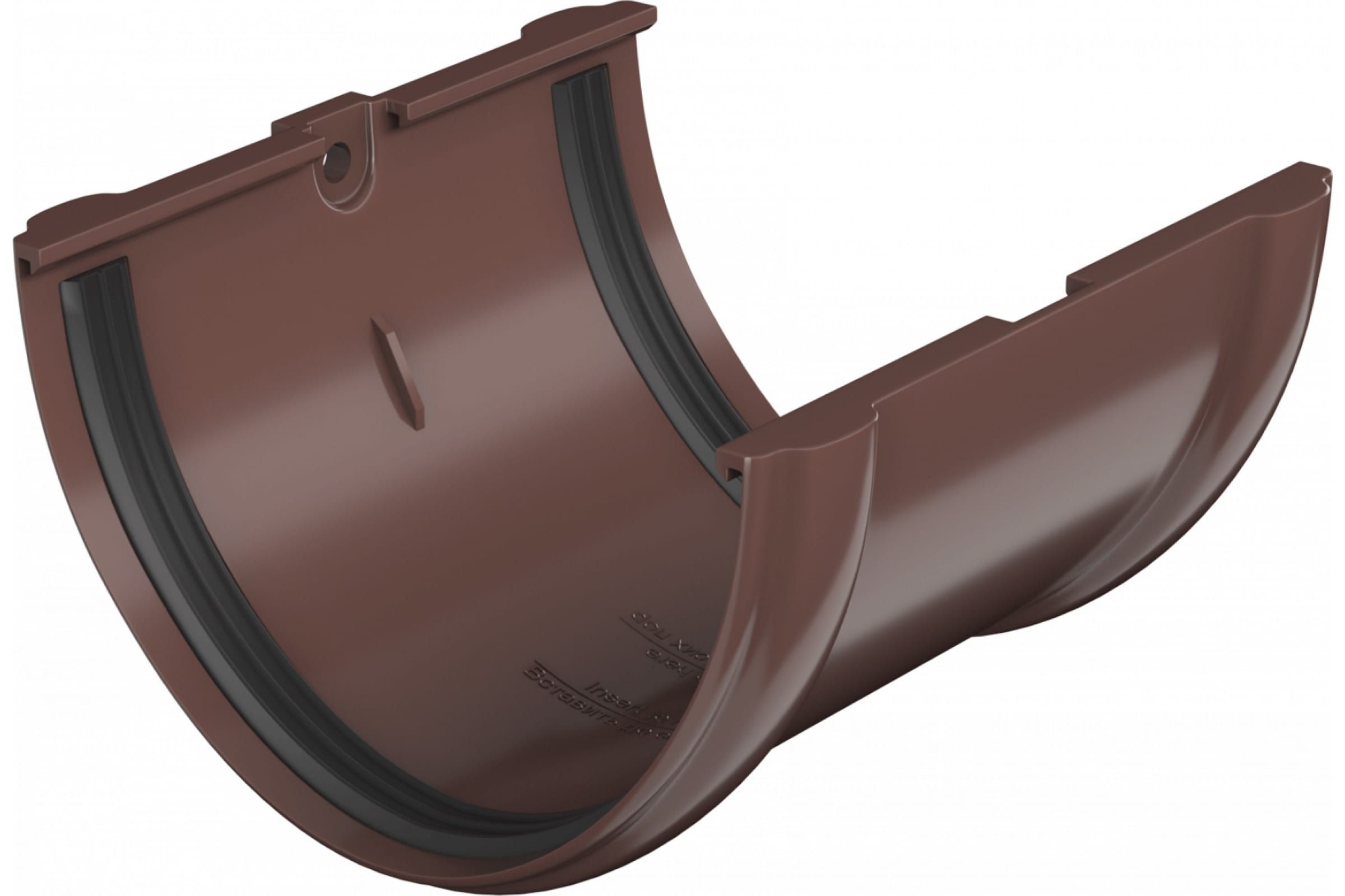 Технониколь ПВХ соединитель желоба, коричневый, шт TN359459