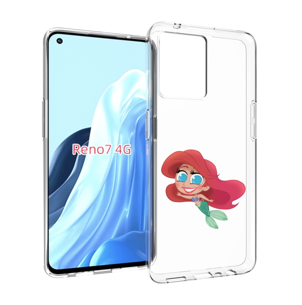 

Чехол MyPads русалка-мулатка для OPPO RENO 7 4G, Прозрачный, Tocco