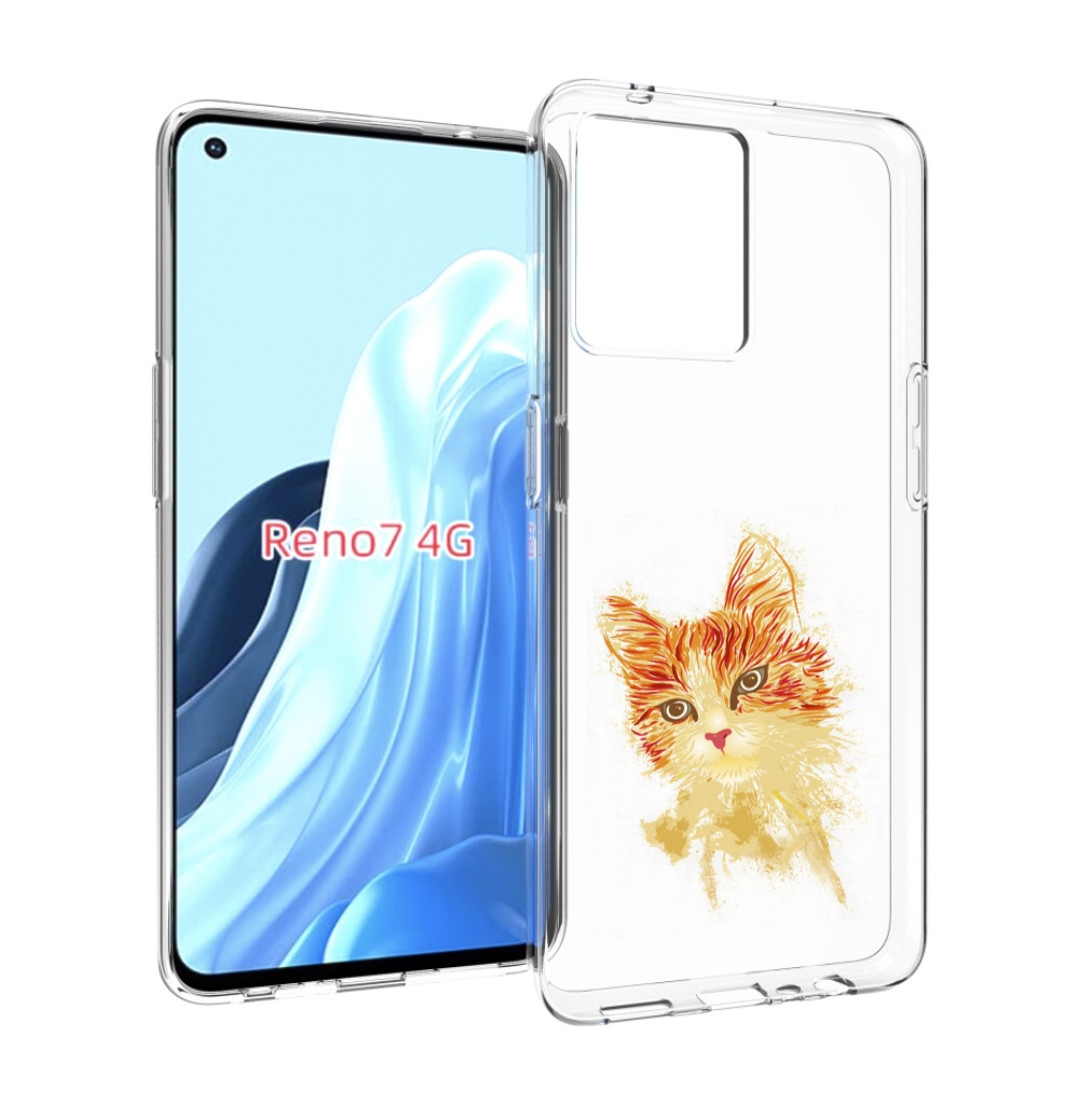 

Чехол MyPads рыжий кот для OPPO RENO 7 4G, Прозрачный, Tocco