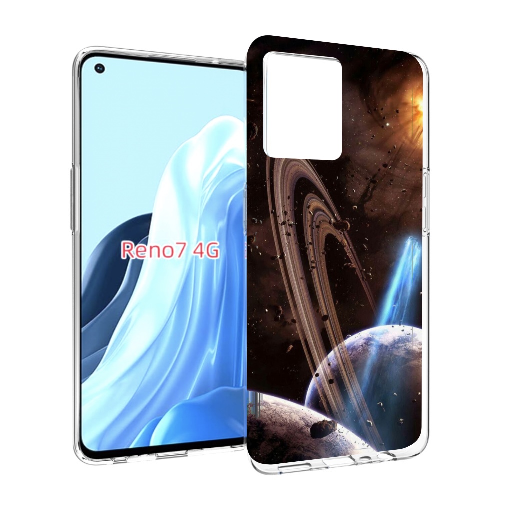 

Чехол MyPads сатурн в космосе для OPPO RENO 7 4G, Прозрачный, Tocco