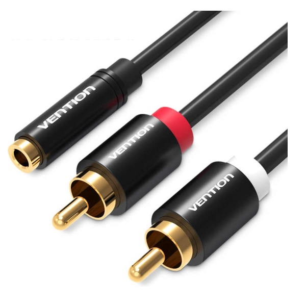 

Кабель акустический Vention VAB-R01-S100 1м, Черный, VAB-R01-S100