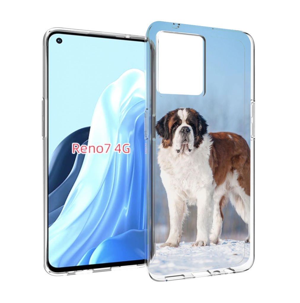 

Чехол MyPads сенбернар для OPPO RENO 7 4G, Прозрачный, Tocco