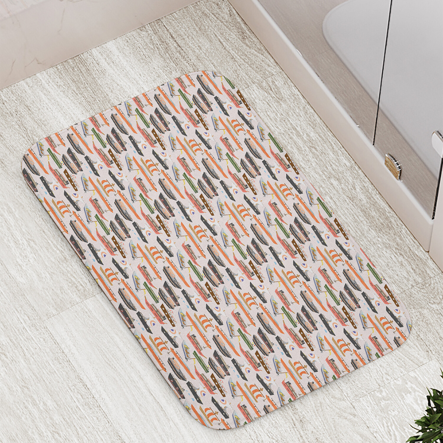 

Коврик противоскользящий JoyArty "Корабли и шхуны" для ванной сауны бассейна 77х52 см, Корабли и шхуны