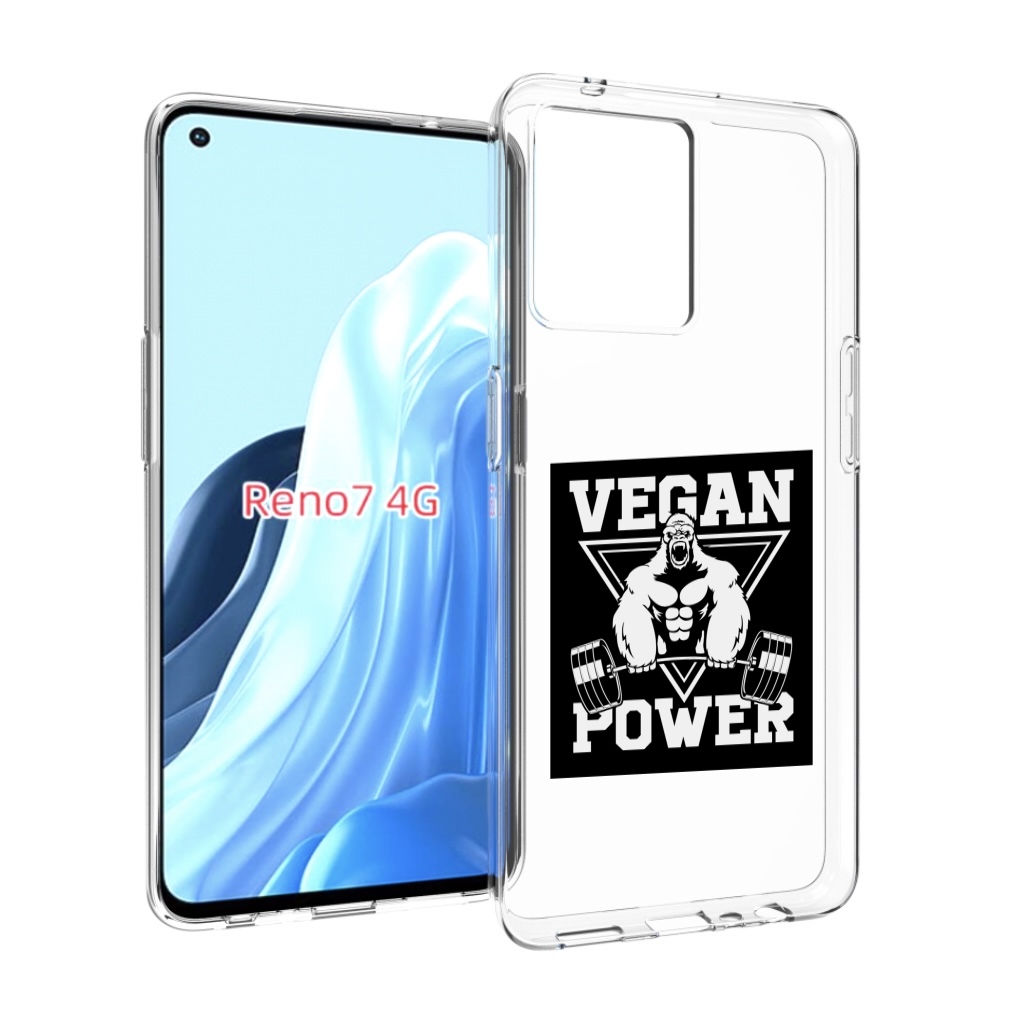 

Чехол MyPads сила-вегана для OPPO RENO 7 4G, Прозрачный, Tocco